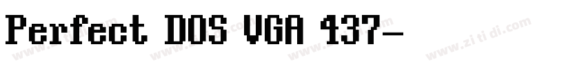 Perfect DOS VGA 437字体转换